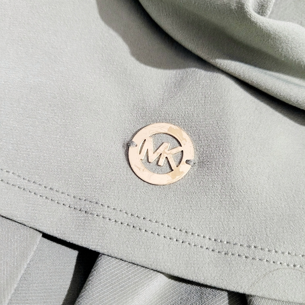 Michael Michael Kors Womens Top Size Large Olive Green Ladder-Cut Sleeve Detail - Picture 9 of 11
